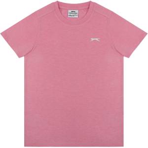 Slazenger Детска тениска Slazenger Junior Boys Plain Tee shirt - Pink Marl