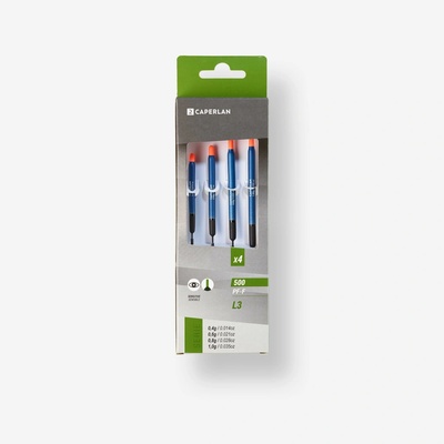 CAPERLAN Sada 4 splávků na plavanou L3 PF-F500 0,4g, 0,6g, 0,8g, 1g