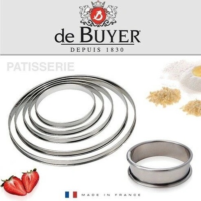 de Buyer Kruhový rám na koláče a quiche 309110N nerez 10cm