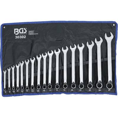 BGS technic Sada očkoplochých klíčů zalomených 8 - 27 mm 17dílná BGS 30302