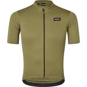 GripGrab Мъжка фланелка с къс ръкав за колоездене GripGrab EXPLR Merinotech Short Sleeve Jersey Cycling jersey - Olive Green (056-3087-0311)