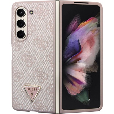 GUESS Гръб Guess 4G PU Leather Triangle Case за Samsung Galaxy Z Fold 5 - Розов