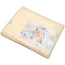 New Baby Detská deka béžová hviezdičky
