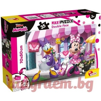 Lisciani Пъзел lisciani 74136 - 35 части - Мини Маус, двулицев пъзел (li74136)