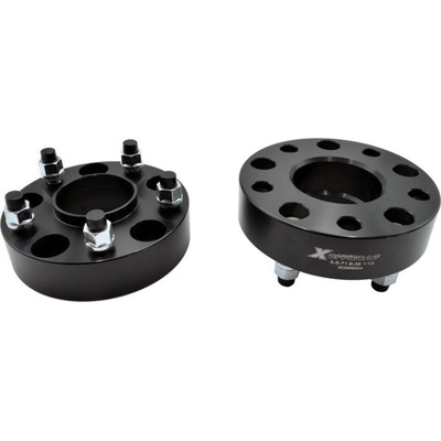 Sada distančních podložek pod kola, Černá, Hliník, 4 ks, Jeep Wrangler JK, Grand Cherokee WJ, WK, Commander XK – Hledejceny.cz