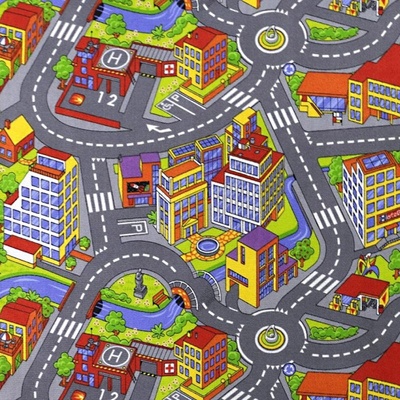 Associated Weavers Big City silnice vícebarevné