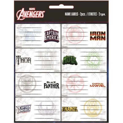 Gim Ученически етикети Gim - Marvel, 16 броя (777-54246)