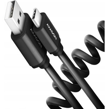 Axagon BUCM-AM10TB TWISTER USB-C USB-A, USB 2.0, 3A, ALU, 0,6m, černý