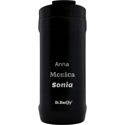 Dr.Bacty termohrnek s gravírováním Notus 360 ml černý
