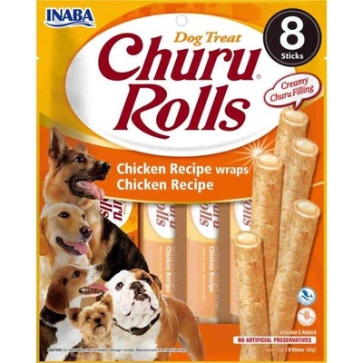 Churu Rolls Chicken 8 x 12 g kuřecí zábaly pro psy