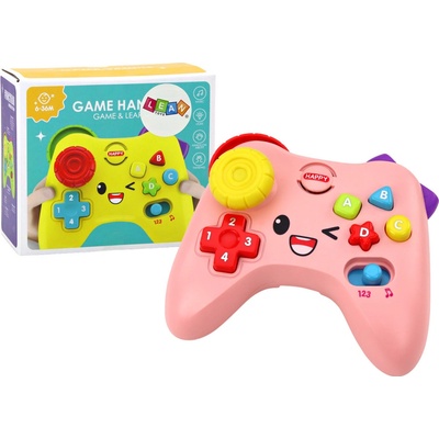 Lean Toys Interaktívna herná konzola pre deti ružová