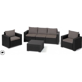 Allibert CALIFORNIA 3 SEATERS hnedá