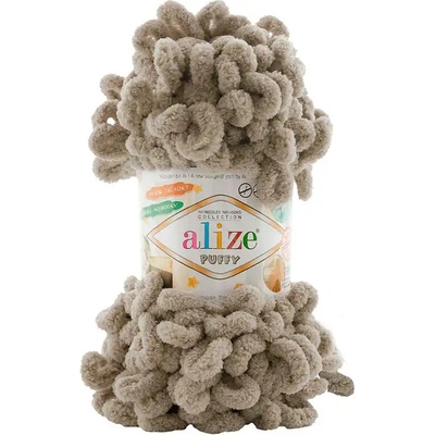 Alize Puffy 990 šedobéžová