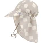 Lassig Слънцезащитна шапка с козирка Lassig - Flap, Checkerboard stone, размер 41/44, 3-6 м (4066239165114) - ozone