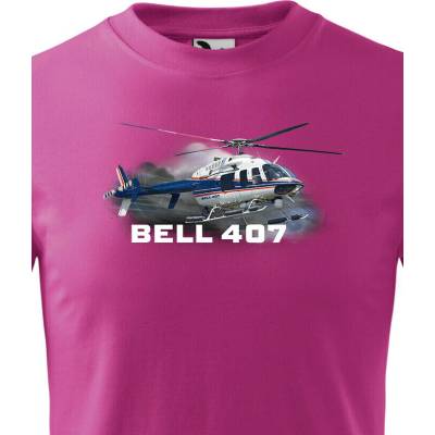 Dětské tričko Bell 407 PurpurováCanvas Dětské tričko Bezvatriko.cz 3238