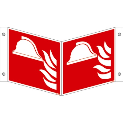 Značka Požiarna technika, ISO 7010, hliník, LN, 200 x 200 mm, 5 ks