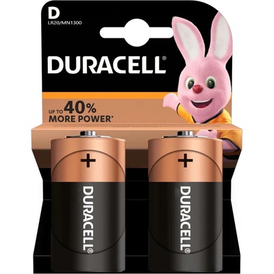 Duracell Батерии алкални Duracell DDLR20, LR20, 1.5V, 2бр