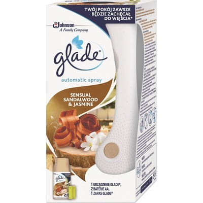 GLADE AUTOM. OSVĚŽOVAČ VZDUCHU + NÁPLŇ SANTALOVÉ DŘEVO A JASMÍN 269 ml
