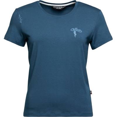 Chillaz Дамска тениска Chillaz Women's Iseo Mountain Logo T-Shirt - Dark Blue - размер 34 (EU) (916-3827-0212)