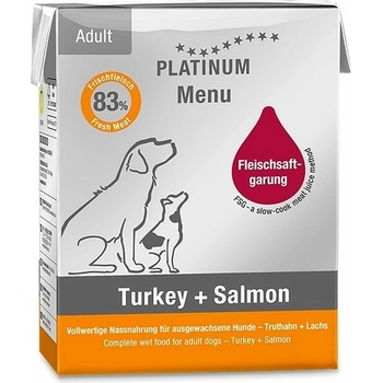 Platinum Menu Turkey & Salmon 12 x 185 g