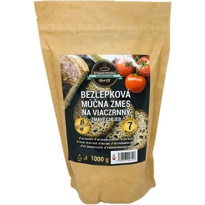 Žitnoostrovská bezlepková pekáreň bezlepková múčna zmes na tmavý chlieb so semienkami 1 kg