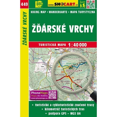 Žďárské vrchy turistická mapa