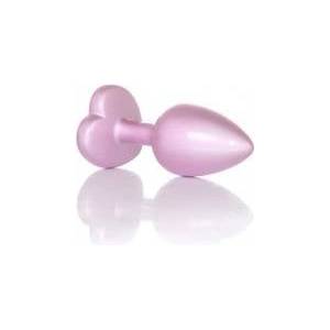Boss of Toys Plug-Jewellery Pearl Pink Heart PLUG- Clear S