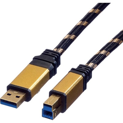 Roline 11.02.8900 USB 3.2 Gen1 USB-A zástrčka USB-B zástrčka 0,8m vícebarevný