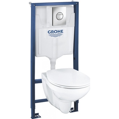 Grohe Solido tlačidlo Nova Cosmo Chróm WC Bau Ceramic + sedadlo 39499000