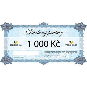 Dárkový poukaz T.S.BOHEMIA 1000 Kč TSB1000
