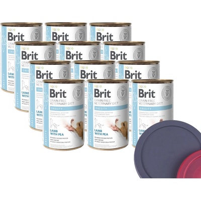 Brit Veterinary Diets GF dog Obesity 12 x 400 g