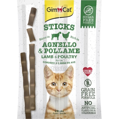 GimCat Sticks с агнешко и птиче месо 4 бр
