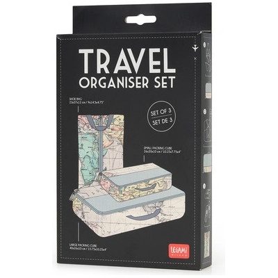 Legami Sada cestovných ov Travel 3 ks TO TRAVEL IS TO LIVE