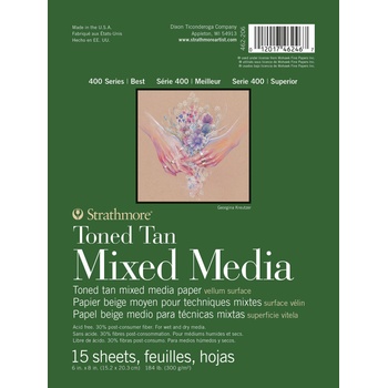 Strathmore 400 Series Mixed Media Скицник 15 15 x 20 cm 300 g (P462-206-4)