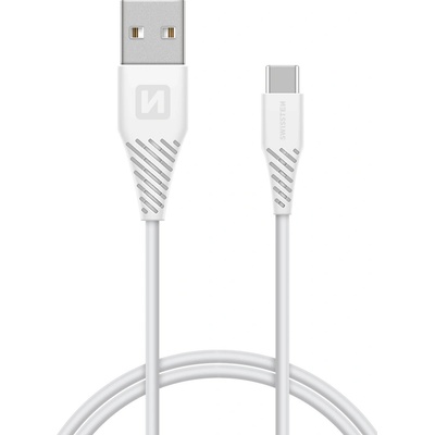 Swissten 71506020 datový, USB/USB-C, 1,2m, bílý