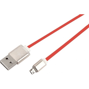 Net-X KABNTX1003 Micro USB to USB Nabíjení/Synchronizace, oboustranné konektory, červený