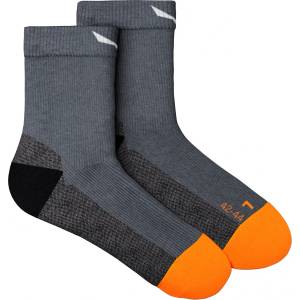 Salewa Мъжки туристически чорапи Salewa MTN TRN All Mountain QRT Sock Walking socks - Grey Melange - размер 45-47 (EU) (201-4826-0212)