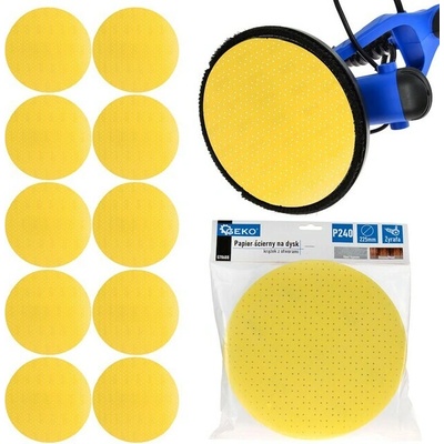 Brúsny papier na kotúč brúsky Giraffe 225mm, zrnitosť 240, žltý s otvormi 61655