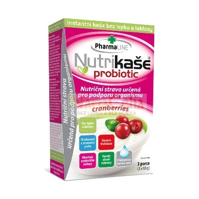Nutrikaša probiotik brusnicová 3 x 60 g