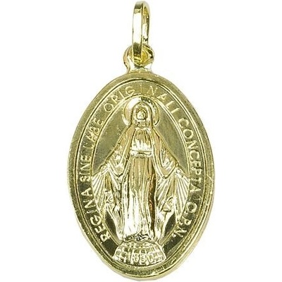 Infinitysilver Stříbrný přívěsek madonka MIR 3 zlacená 504265G