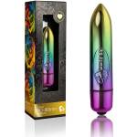  Мини вибратор със 7 вибро режима, дъгата, 8см. - RO-80mm Rainbow (ROCKS00237)