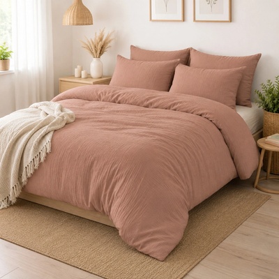 Takoy Mušelínový povlak na polštář 50x70 cm hnědý-HT-00730 | 50x70 cm povlak na polštář