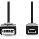 Nedis CCGB60300BK20 USB 2.0, A Zástrčka - Mini 5-Pin Zástrčka, 2m, černý