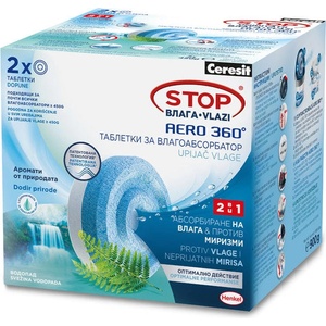 Ceresit Stop ВЛАГА ТАБЛЕТКИ 2x450 g АРОМАТИ ОТ ПРИРОДАТА ВОДОПАД ceresit stop (9000101124309)
