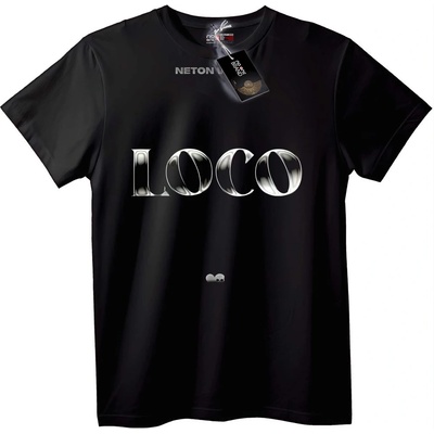 NOONEBRAND Тениска LOCO металически череп - XS, Black