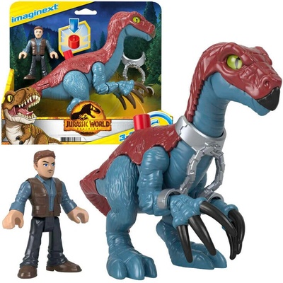 mamido Jurassic World sada Imaginext figúrky Therizinosaurus a Owen