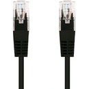 C-TECH CB-PP5-05BK patch, Cat5e, UTP, 0,5m, černý