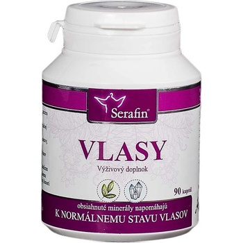 Serafin Vlasy prírodné kapsule 90 ks