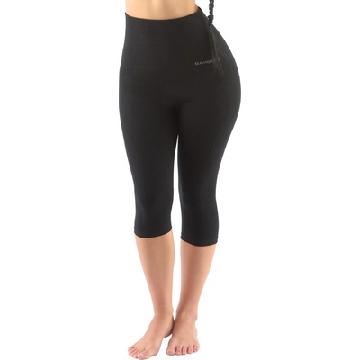Gina dámské Capri s vysokým pasem sportovní bezešvé klasické jednobarevné ECO Bamboo Sport 95038P černé