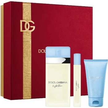 Dolce&Gabbana Light Blue Подаръчен комплект за жени Размер EDT 100 ml + 50 ml крем за тяло + EDT 10 ml